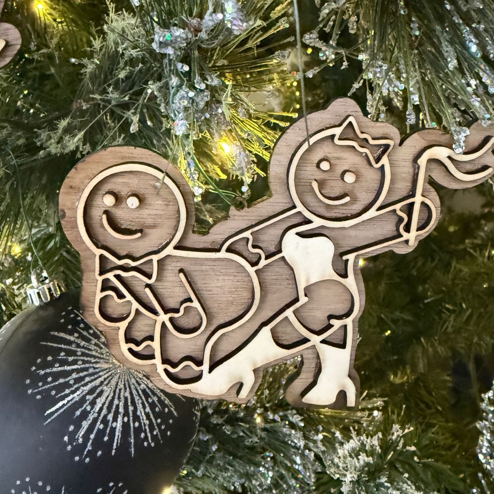 Domme Paddler Holiday Ornament